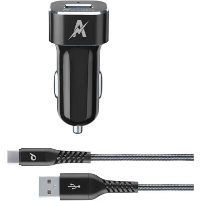 Cellular Line Tetrcbrsmkit15wtyc - Auto-Ladekabelset - Schwarz Cellular Line Tetrcbrsmkit15wtyc - Auto-Ladekabelset - Schwarz