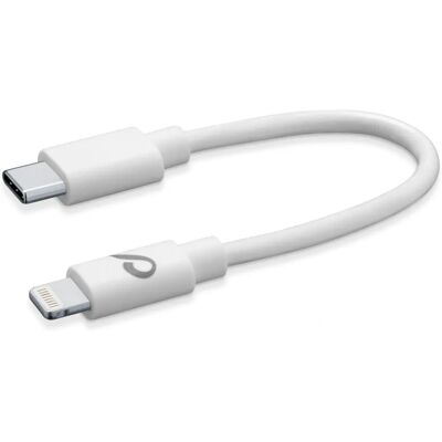 Cellularline iPhone Lightning Kabel - 15cm Weiß Cellularline iPhone Lightning Kabel - 15cm Weiß