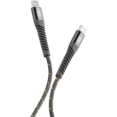 Cellularline TETRACABC2LMFI1MK Lightning-kaapeli - 1,2 m - Musta Cellularline TETRACABC2LMFI1MK Lightning-kaapeli - 1,2 m - Musta