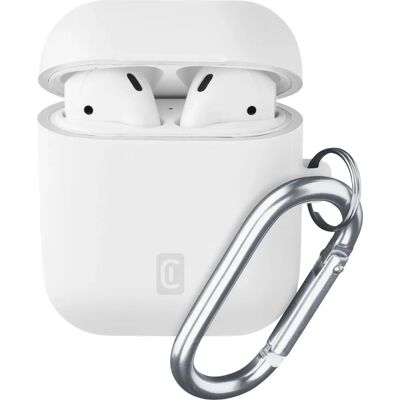 Étui en silicone pour AirPods Apple - Compatible avec Charge Sans Fil - Blanc Étui en silicone pour AirPods Apple - Compatible avec Charge Sans Fil - Blanc