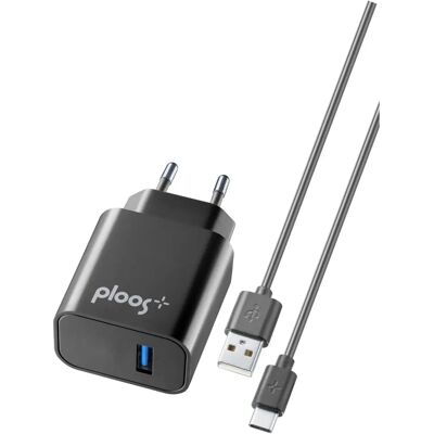 Ploos 8018080367656 Chargeur universel noir AC rapide - Chargeur - Publicité Ploos 8018080367656 Chargeur universel noir AC rapide - Chargeur - Publicité