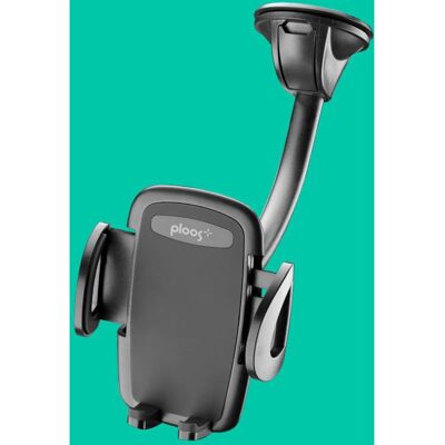 Ploos 8018080368189 Support Smartphone - Noir - Support auto pour fenêtre/tableau de bord - Publicité Ploos 8018080368189 Support Smartphone - Noir - Support auto pour fenêtre/tableau de bord - Publicité