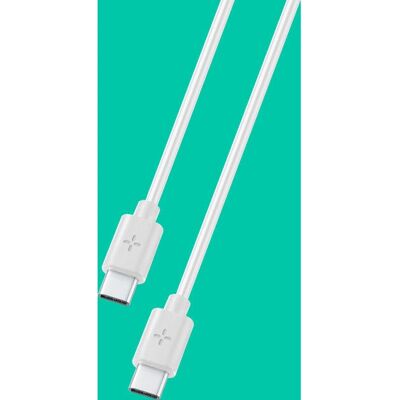 Câble USB C PLOOS - 1m Blanc - Câble USB - Publicité Câble USB C PLOOS - 1m Blanc - Câble USB - Publicité