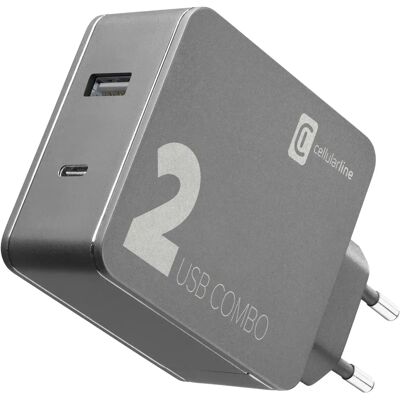 Cellularline MacBook iPhone Laddare - Svart - Laddare för Mobil Enhet Cellularline MacBook iPhone Laddare - Svart - Laddare för Mobil Enhet