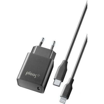 Apple iPhone Ladegerät - 18W USB-C Lightning - Schwarz - Ladegerät Apple iPhone Ladegerät - 18W USB-C Lightning - Schwarz - Ladegerät