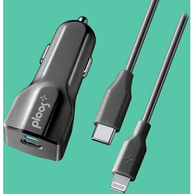 PLOOS - Adaptateur voiture USB-C - 18W - Noir - Publicité PLOOS - Adaptateur voiture USB-C - 18W - Noir - Publicité