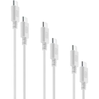 Câble USB Cellularline USBDATA3XC2CW - 2m - Blanc Câble USB Cellularline USBDATA3XC2CW - 2m - Blanc