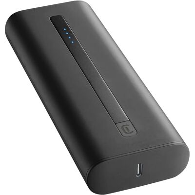 Powerbank Cellularline Thunder - 20000mAh - Noir - Publicité Powerbank Cellularline Thunder - 20000mAh - Noir - Publicité