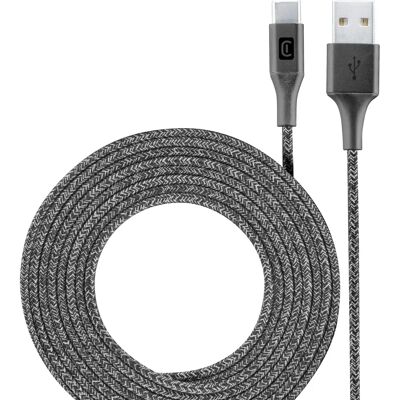 Cellularline USB Data Kaapeli 2,5m - USB-C to USB-A - Musta Cellularline USB Data Kaapeli 2,5m - USB-C to USB-A - Musta