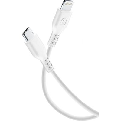 Câble Lightning USB-C Blanc Cellularline - 1,2m Câble Lightning USB-C Blanc Cellularline - 1,2m