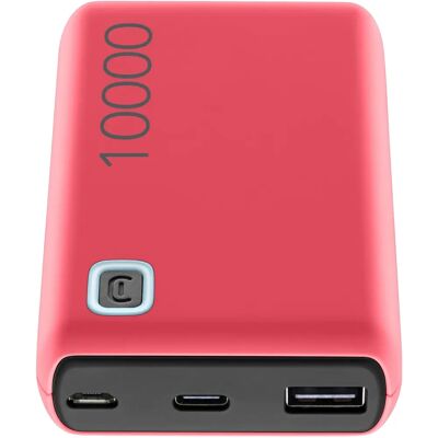 Power Bank CellularLine - 10000mAh Rose - Chargeur portable compact Power Bank CellularLine - 10000mAh Rose - Chargeur portable compact