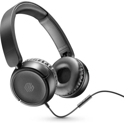 Casque Music Sound MUSICSOUNDFULLCK - Filaire, Microphone, Pliable - Noir Casque Music Sound MUSICSOUNDFULLCK - Filaire, Microphone, Pliable - Noir