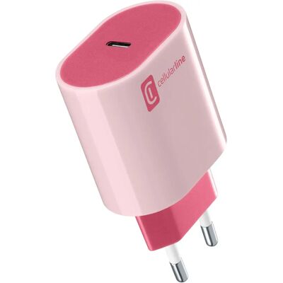 Cellular Line - USB-C Charger - Blauw - PD 20W - Charger Cellular Line - USB-C Charger - Blauw - PD 20W - Charger