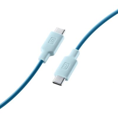 Câble USB-C Cellularline Bleu 1m - Câble pour smartphones et tablettes Câble USB-C Cellularline Bleu 1m - Câble pour smartphones et tablettes