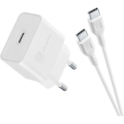 Cellularline - USB-C Charger 15W - Weiß - USB-C - Charger Cellularline - USB-C Charger 15W - Weiß - USB-C - Charger