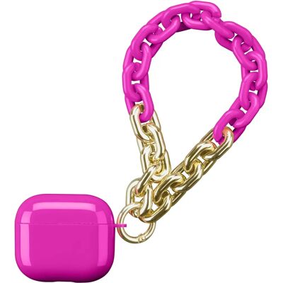 Apple Airpods 3 Cellularline Chain - Rosa e Oro - Accessori per cuffie Apple Airpods 3 Cellularline Chain - Rosa e Oro - Accessori per cuffie