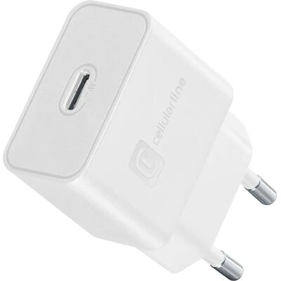 CellularLine - ACHSMUSBCPD25W - Blanc - USB-C Chargeur - Publicité CellularLine - ACHSMUSBCPD25W - Blanc - USB-C Chargeur - Publicité