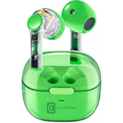 Cellular Line BTFINETWSG Kabellose Kopfhörer - Anrufe/Musik Bluetooth Grün Cellular Line BTFINETWSG Kabellose Kopfhörer - Anrufe/Musik Bluetooth Grün