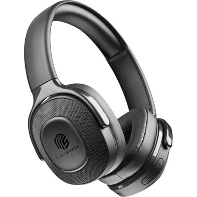 Music Sound DEEP Kabellose Bluetooth-Kopfhörer - On-Ear, 25h, Mikrofon, Schwarz Music Sound DEEP Kabellose Bluetooth-Kopfhörer - On-Ear, 25h, Mikrofon, Schwarz