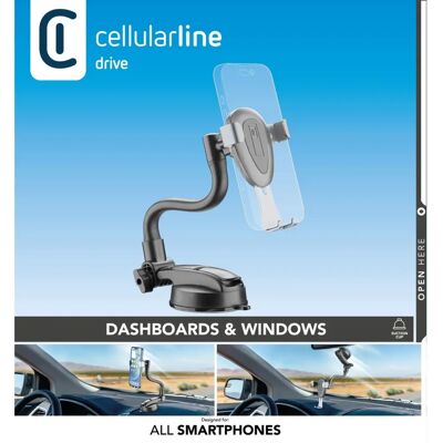 Cellularline Gravityholderwindk Autohalterung - Schwarz Cellularline Gravityholderwindk Autohalterung - Schwarz