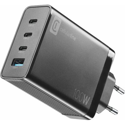 Chargeur de Voyage Cellularline Nano GAN 100W - Chargeur - Publicité Chargeur de Voyage Cellularline Nano GAN 100W - Chargeur - Publicité