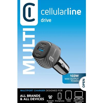 Cellularline CBRUSB3PD103WK Auto-Ladegerät - Schnellladung - Universell Cellularline CBRUSB3PD103WK Auto-Ladegerät - Schnellladung - Universell