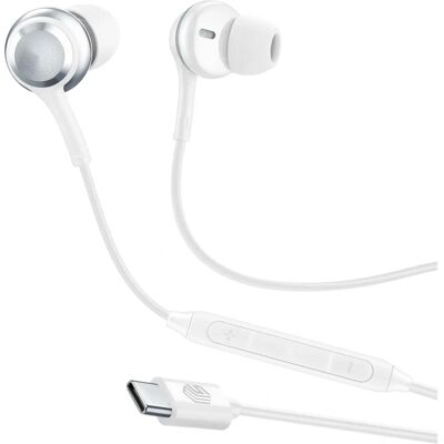 Cellular Line - AUINEARMSTYPEC2W - Blanc - Headphones - Publicité Cellular Line - AUINEARMSTYPEC2W - Blanc - Headphones - Publicité