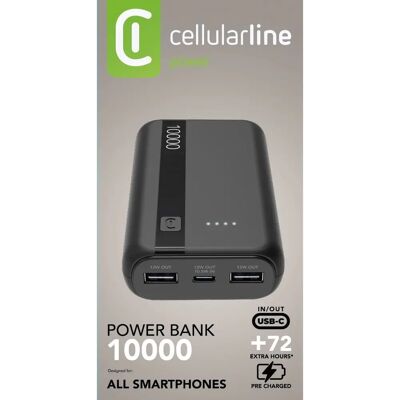 Cellularline Powerbank 10000mAh - Tragbarer Akku Cellularline Powerbank 10000mAh - Tragbarer Akku
