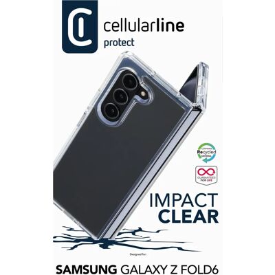 Capa transparente Impact Z Fold6 da Cellularline Capa transparente Impact Z Fold6 da Cellularline