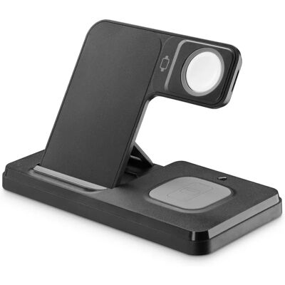 Caricatore wireless 3 in 1 Cellularline - Base di ricarica per smartphone, smartwatch, cuffie Caricatore wireless 3 in 1 Cellularline - Base di ricarica per smartphone, smartwatch, cuffie