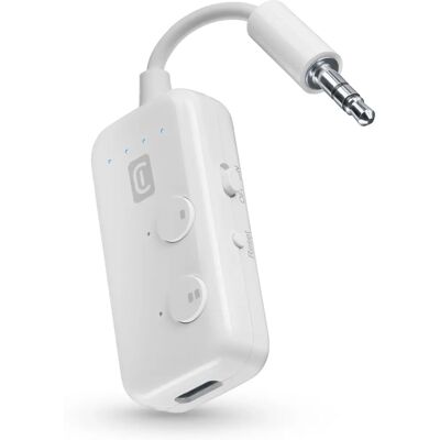 Cellular Line In-Flight Transmitter - Bluetooth Audio Adapter - Weiss Cellular Line In-Flight Transmitter - Bluetooth Audio Adapter - Weiss