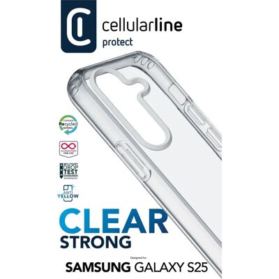 Capa transparente resistente a impactos para Samsung Galaxy S25 Capa transparente resistente a impactos para Samsung Galaxy S25