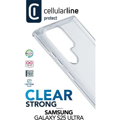 Coque transparente Cellularline Samsung Galaxy S25 Ultra - Protection contre chocs Coque transparente Cellularline Samsung Galaxy S25 Ultra - Protection contre chocs