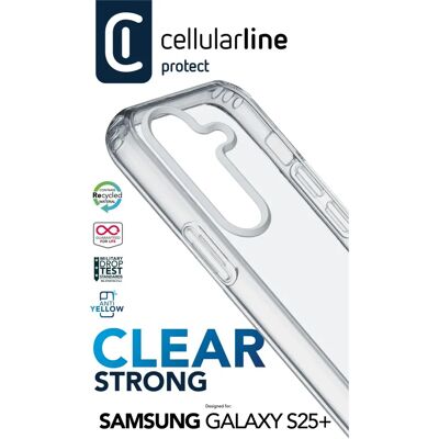 Capinha transparente CellularLine Clear Dual Galaxy S25+ Capinha transparente CellularLine Clear Dual Galaxy S25+