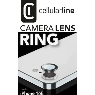 Protector de Lente de Cámara Cellularline para iPhone 16e - Claro, Resistente a Arañazos, 1 Pieza Protector de Lente de Cámara Cellularline para iPhone 16e - Claro, Resistente a Arañazos, 1 Pieza