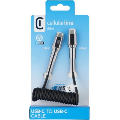 Cellularline 8018080493805 USB-kaapeli - Spiraali, Musta Cellularline 8018080493805 USB-kaapeli - Spiraali, Musta
