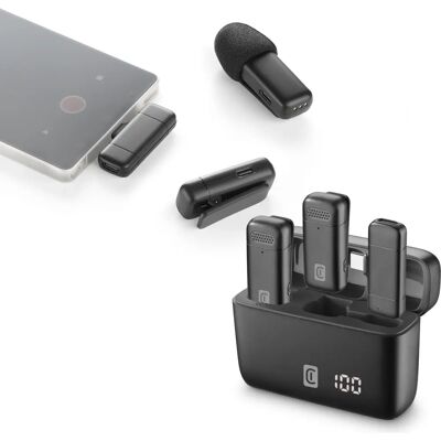 Cellularline 8018080494383 Zwart Smartphone Microfoon Cellularline 8018080494383 Zwart Smartphone Microfoon