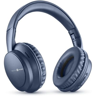Music Sound - BTHEADBMSBOOSTB - Blu - Cuffie Music Sound - BTHEADBMSBOOSTB - Blu - Cuffie