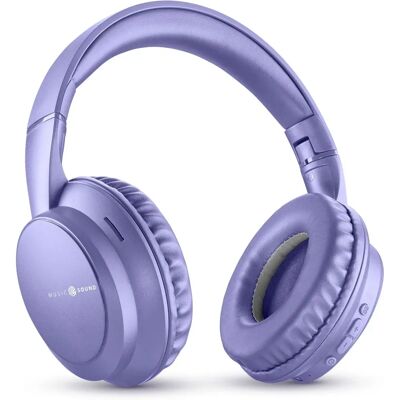Music Sound - BTHEADBMSBOOSTV - Lilla - Bluetooth wireless - Cuffie Music Sound - BTHEADBMSBOOSTV - Lilla - Bluetooth wireless - Cuffie