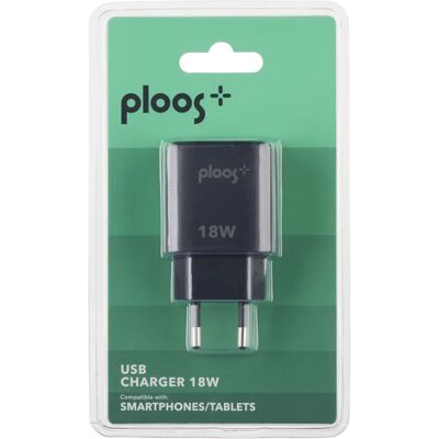 PLOOS Plachusb18wk - Caricabatterie Rapido 18W per Smartphone PLOOS Plachusb18wk - Caricabatterie Rapido 18W per Smartphone