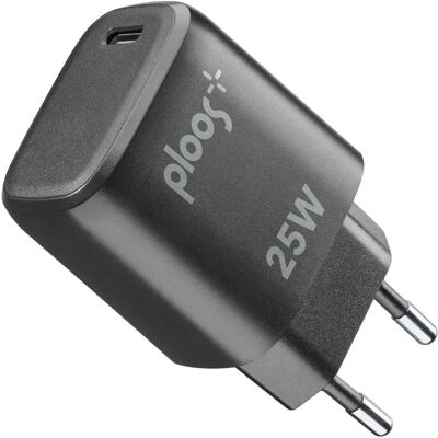 Caricabatterie USB-C 25W PLOOS - Nero Universale per Smartphone Caricabatterie USB-C 25W PLOOS - Nero Universale per Smartphone