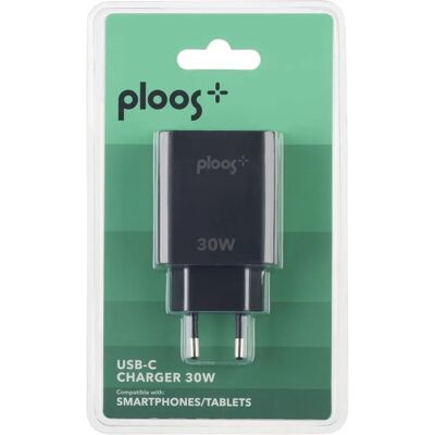 Ploos - Cuffie - Adattatore USB-C 30W - Universale - Nero Ploos - Cuffie - Adattatore USB-C 30W - Universale - Nero