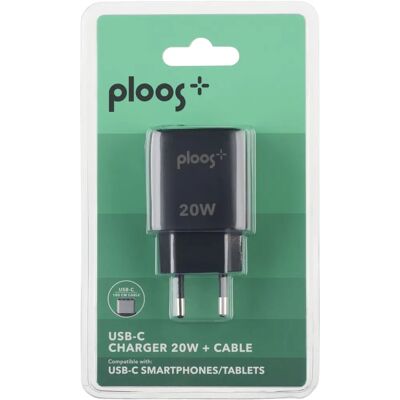 Ploos - Cuffie con caricabatterie 20W USB-C Ploos - Cuffie con caricabatterie 20W USB-C