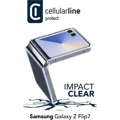 Coque transparente Cellularline Impact Z Flip7T - Protection Smartphone Coque transparente Cellularline Impact Z Flip7T - Protection Smartphone