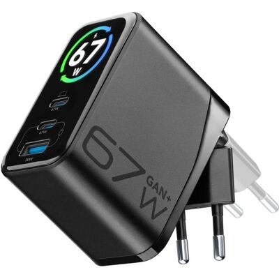 Cellularline PowerView IQ Laptop Smartphone Tablet Schwarzer Schnellladegerät Cellularline PowerView IQ Laptop Smartphone Tablet Schwarzer Schnellladegerät