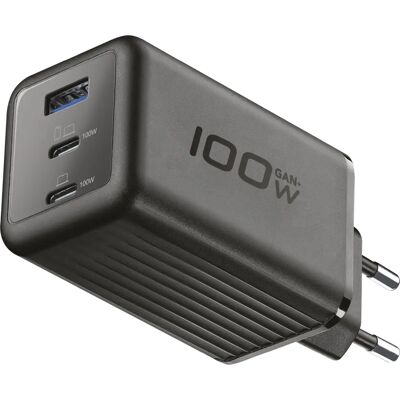Cellularline Achusbgagan3pd100wk Oplader - Snelle opladen - 100W - Zwart Cellularline Achusbgagan3pd100wk Oplader - Snelle opladen - 100W - Zwart