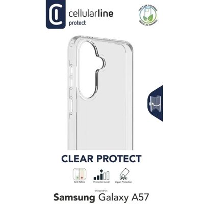 Funda de teléfono Cellularline A57 Clear Dual Guard Funda de teléfono Cellularline A57 Clear Dual Guard