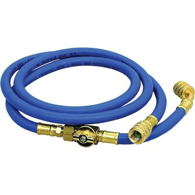 Tubo flessibile blu Bricoman Tecnomat - Carico 150cm con valvola a sfera - 5/16'' SAE Tubo flessibile blu Bricoman Tecnomat - Carico 150cm con valvola a sfera - 5/16'' SAE