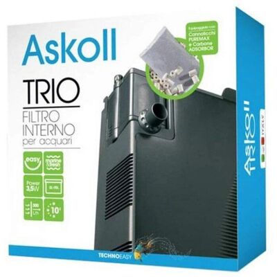 Askoll Trio - Aquarium Filter - Mechanical, Biological, Adsorbent - 70L Capacity Askoll Trio - Aquarium Filter - Mechanical, Biological, Adsorbent - 70L Capacity