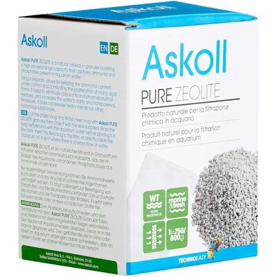 Askoll Pure Zeoliet 750/800g - Absorptiemateriaal voor Ammoniakreductie Askoll Pure Zeoliet 750/800g - Absorptiemateriaal voor Ammoniakreductie